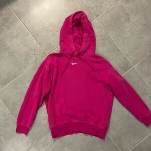 Nike Fuscia Pink Hoodie Sweatshirt. Size XS